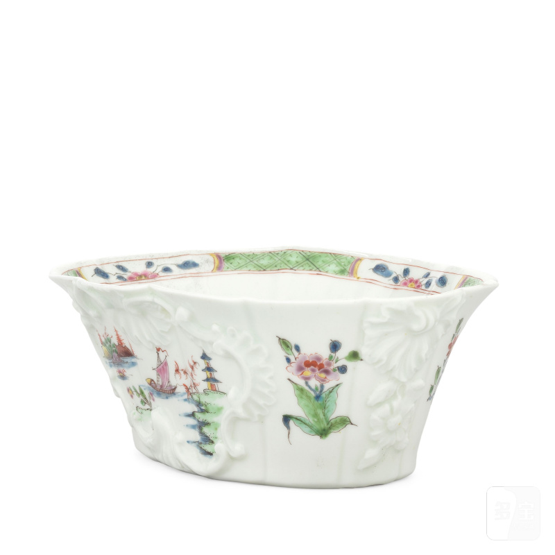 An exceptional Worcester potting pot, circa 1752-53 - 图16